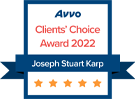 Avvo Client's Choice Award 2022 Joseph S. Karp