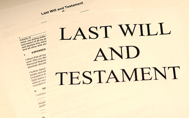 last will and testament