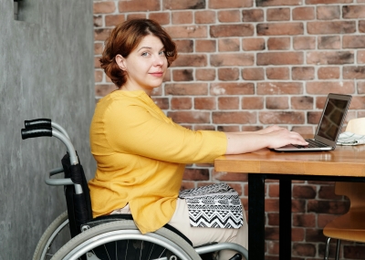 woman in wheelchair